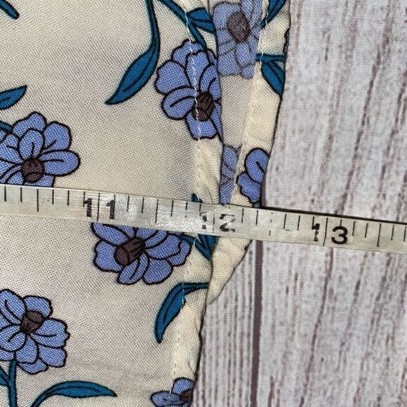 Mine floral print adjustable strap elastic fit lined cropped tank sz S - Picture 10 of 11